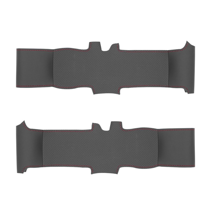 Loncky Auto Custom Fit OEM Black Genuine Leather Car Steering Wheel